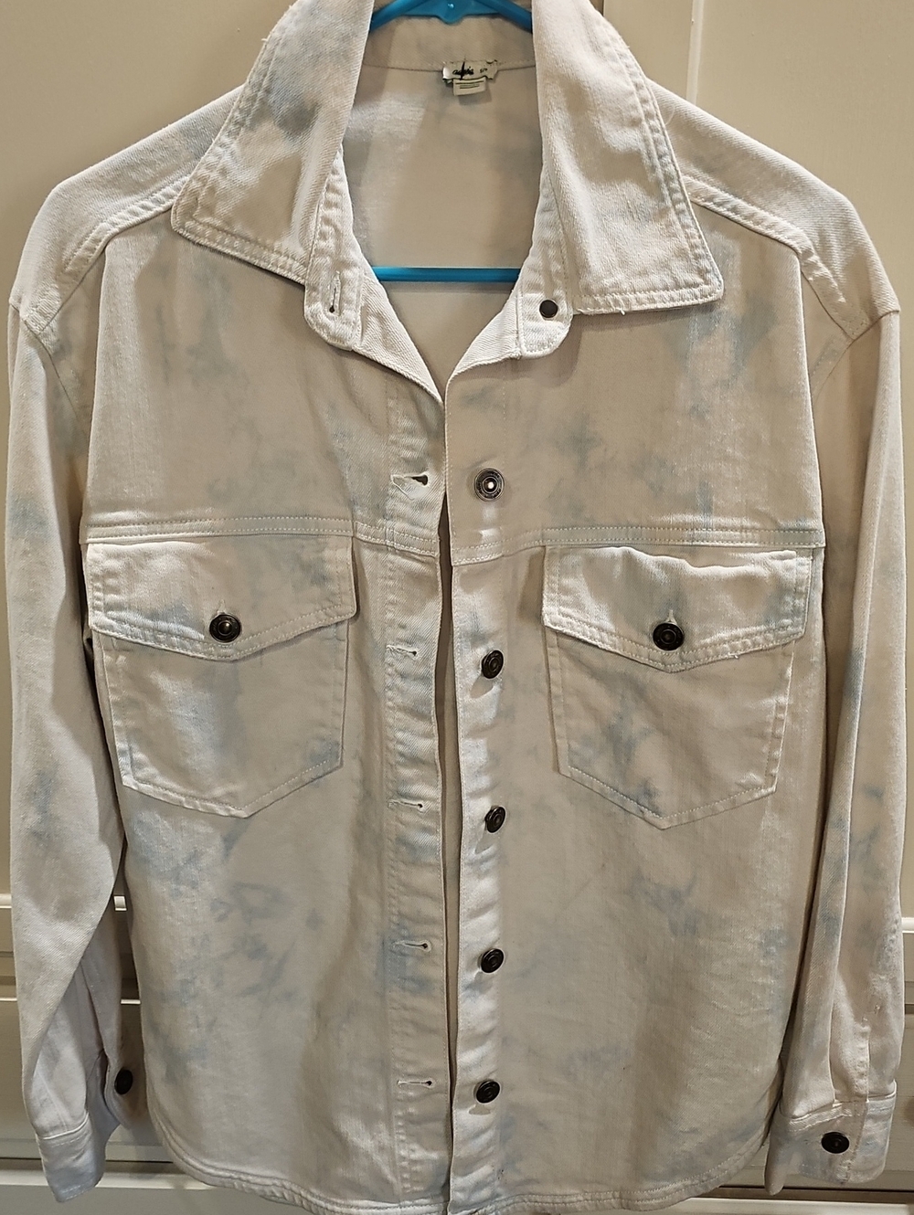 Aeropostale Women's Tie-Dye Button Jacket